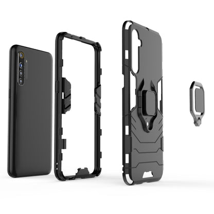 For OPPO Realme XT & K5 Shockproof PC + TPU Protective Case with Magnetic Ring Holder(Black) - Realme Cases by buy2fix | Online Shopping UK | buy2fix