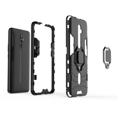 For OPPO Reno2 Z Shockproof PC + TPU Protective Case with Magnetic Ring Holder(Red) - OPPO Cases by buy2fix | Online Shopping UK | buy2fix