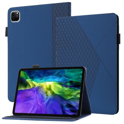 For iPad Pro 11 2022 / 2021 / 2020 / 2018 Rhombus Skin Feel Horizontal Flip Tablet Leather Tablet Case with Card Slots & Holder & Sleep / Wake-up Function(Royal Blue) - iPad Pro 11 (2022/2021) Cases by buy2fix | Online Shopping UK | buy2fix