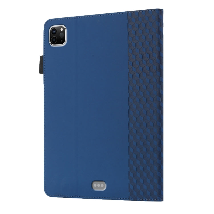 For iPad Pro 11 2022 / 2021 / 2020 / 2018 Rhombus Skin Feel Horizontal Flip Tablet Leather Tablet Case with Card Slots & Holder & Sleep / Wake-up Function(Royal Blue) - iPad Pro 11 (2022/2021) Cases by buy2fix | Online Shopping UK | buy2fix