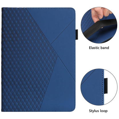 For iPad Pro 11 2022 / 2021 / 2020 / 2018 Rhombus Skin Feel Horizontal Flip Tablet Leather Tablet Case with Card Slots & Holder & Sleep / Wake-up Function(Royal Blue) - iPad Pro 11 (2022/2021) Cases by buy2fix | Online Shopping UK | buy2fix