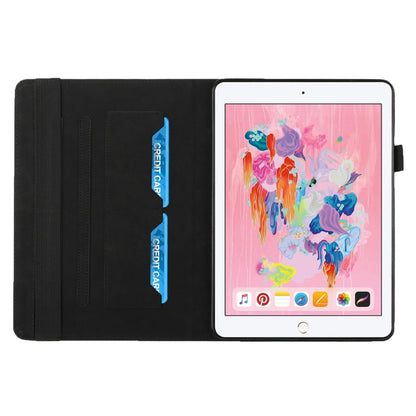 Rhombus Skin Feel Horizontal Flip Tablet Leather Case with Card Slots & Holder & Sleep / Wake-up Function For iPad 9.7 2018 / 2017(Black) - iPad 9.7 (2018) & (2017) Cases by buy2fix | Online Shopping UK | buy2fix