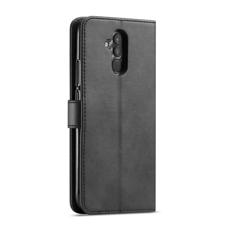 For Huawei Mate 20 Lite / Maimang 7 LC.IMEEKE Calf Texture Horizontal Flip Leather Case, with Holder & Card Slots & Wallet(Black) - Huawei Cases by LC.IMEEKE | Online Shopping UK | buy2fix