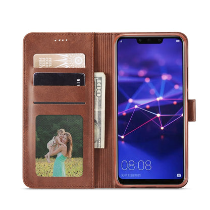 For Huawei Mate 20 Lite / Maimang 7 LC.IMEEKE Calf Texture Horizontal Flip Leather Case, with Holder & Card Slots & Wallet(Black) - Huawei Cases by LC.IMEEKE | Online Shopping UK | buy2fix