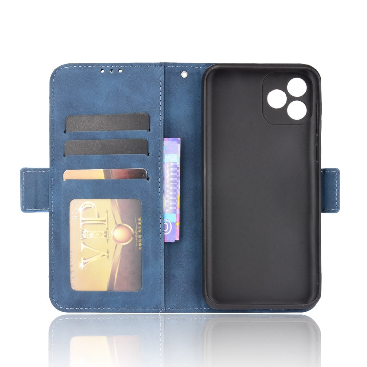 For Blackview Oscal C20 Skin Feel Calf Pattern Horizontal Flip Leather Case with Holder & Card Slots & Photo Frame(Blue) - More Brand by buy2fix | Online Shopping UK | buy2fix