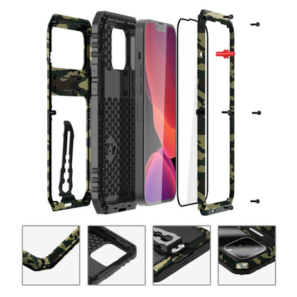 For iPhone 12 Pro Max Armor Shockproof Splash-proof Dust-proof Phone Case with Holder(Camouflage) - iPhone 12 Pro Max Cases by buy2fix | Online Shopping UK | buy2fix