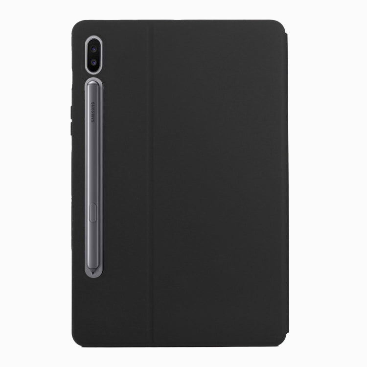 For Samsung Galaxy Tab S8 / Galaxy Tab S7 SM-T870/T875 Dual-Folding Horizontal Flip Tablet Leather Case with Holder & Sleep / Wake-up Function(Black) by buy2fix