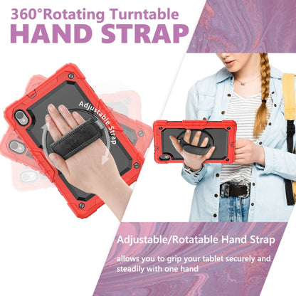 For Lenovo Tab M10 HD TB-X306X Shockproof Colorful Silicone + PC Protective Tablet Case with Holder & Shoulder Strap & Hand Strap(Red) - Lenovo by buy2fix | Online Shopping UK | buy2fix