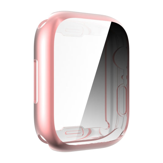 Shockproof TPU All-inclusive Electroplate Protective Case For Apple Watch Series 9 / 8 / 7 41mm(Pink) by buy2fix