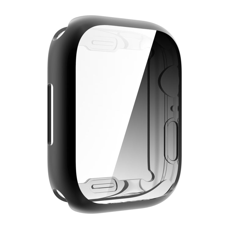 Shockproof TPU All-inclusive Electroplate Protective Case For Apple Watch Series 8 / 7 41mm(Black) - Watch Cases by buy2fix | Online Shopping UK | buy2fix