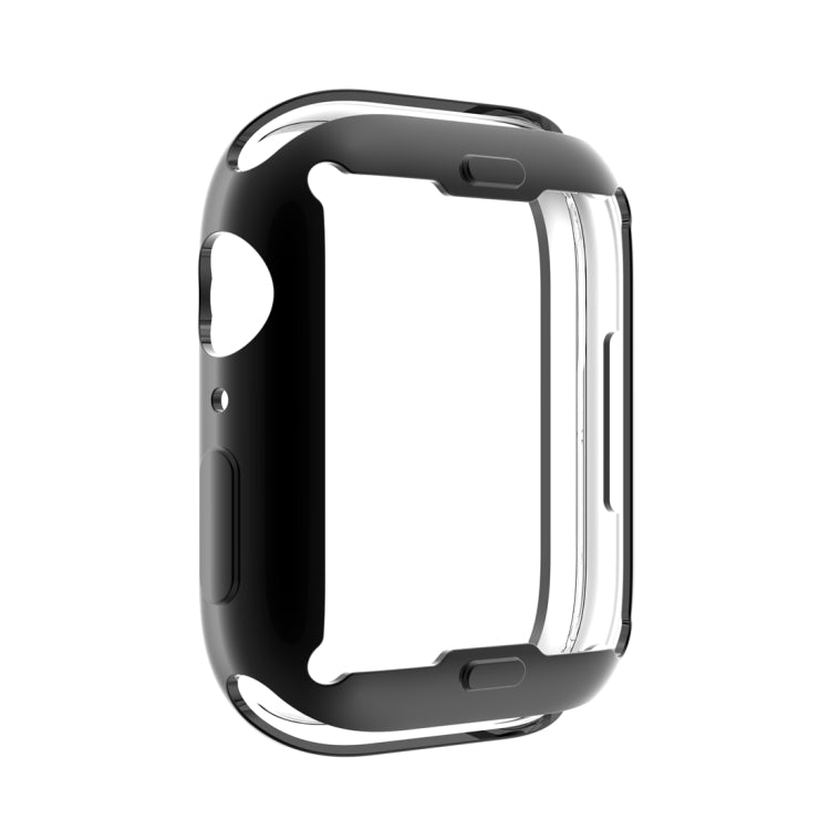 Shockproof TPU All-inclusive Electroplate Protective Case For Apple Watch Series 8 / 7 45mm(Black) - Watch Cases by buy2fix | Online Shopping UK | buy2fix