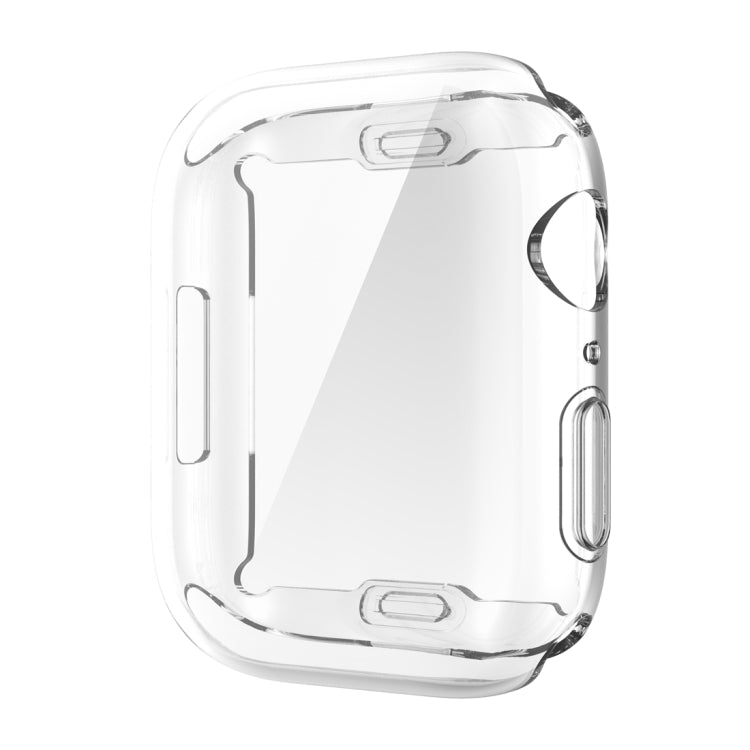 Shockproof TPU All-inclusive Electroplate Protective Case For Apple Watch Series 8 / 7 45mm(Transparent) - Watch Cases by buy2fix | Online Shopping UK | buy2fix