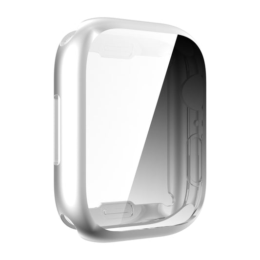 Shockproof TPU All-inclusive Electroplate Protective Case For Apple Watch Series 9 / 8 / 7 45mm(Silver) by buy2fix