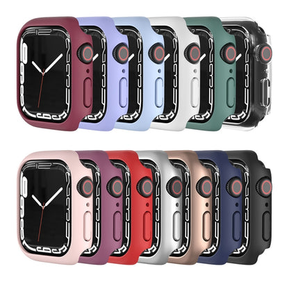 Shockproof TPU Protective Case For Apple Watch Series 9 / 8 / 7 41mm(Silver) - Watch Cases by buy2fix | Online Shopping UK | buy2fix