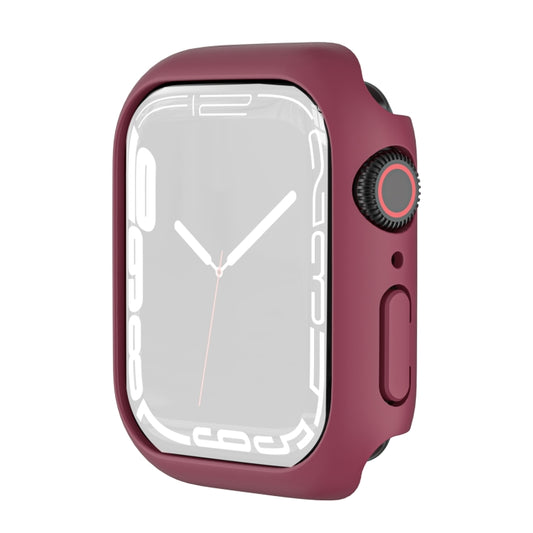 Shockproof TPU Protective Case For Apple Watch Series 9 / 8 / 7 45mm(Dark Red) - Watch Cases by buy2fix | Online Shopping UK | buy2fix