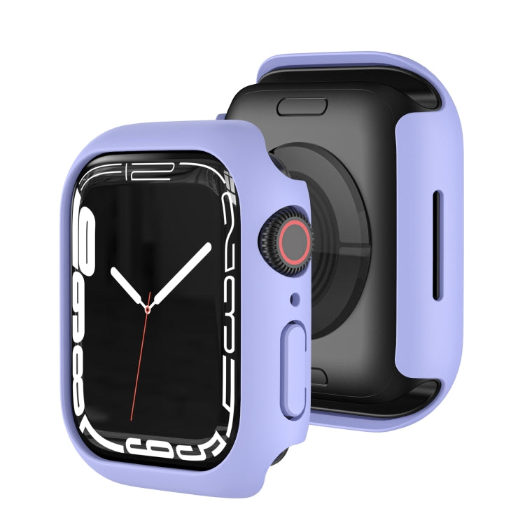 Shockproof TPU Protective Case For Apple Watch Series 9 / 8 / 7 45mm(Pink Purple) by buy2fix
