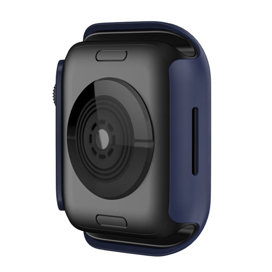 Shockproof TPU Protective Case For Apple Watch Series 9 / 8 / 7 45mm(Dark Blue) by buy2fix