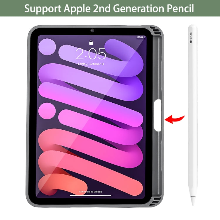 For iPad mini 6 / mini 2024 Mutural Multi-fold Smart Leather Tablet Case(Black) by Mutural