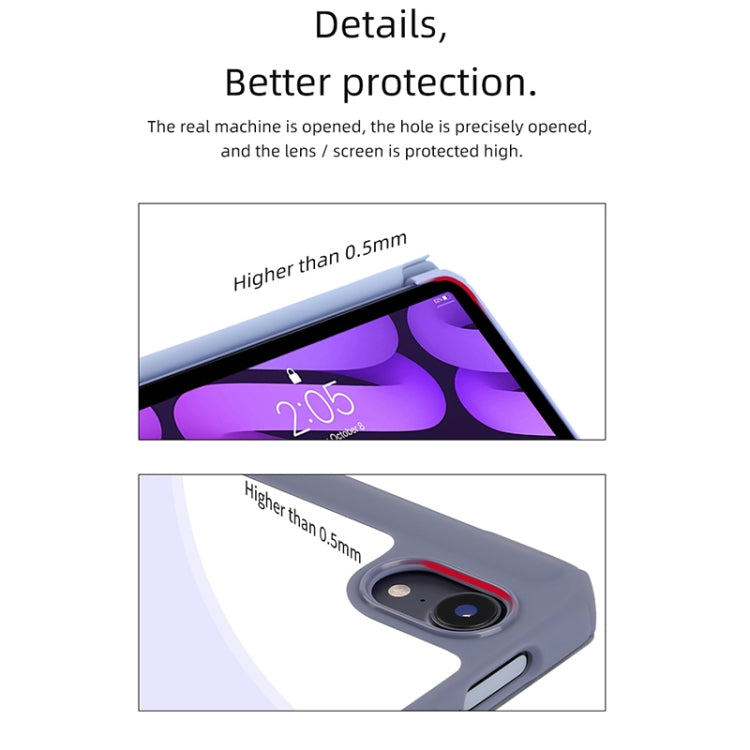 For iPad mini 6 / mini 2024 Mutural Pinyue Series Horizontal Flip Tablet Case with Holder & Pen Slot & Sleep / Wake-up Function(Sky Blue) by Mutural