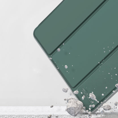 For iPad mini 6 / mini 2024 Mutural Horizontal Flip Tablet Case with Holder & Pen Slot(Dark Green) by Mutural