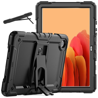 Shockproof Colorful Silicone + Black PC Tablet Protective Case with Holder & Shoulder Strap For Samsung Galaxy Tab A7 2020 T500(Black) - Other Galaxy Tab PC by buy2fix | Online Shopping UK | buy2fix