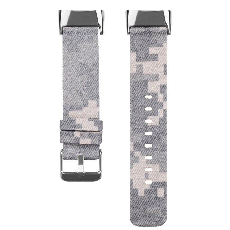For Fitbit Charge 5 Nylon Canvas Watch Band(Camouflage) - Watch Bands by buy2fix | Online Shopping UK | buy2fix