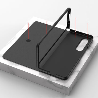 For Samsung Galaxy Z Fold3 5G GKK Ultra-thin Horizontal Flip Leather Phone Case with Pen Slot(Silver) - Galaxy Phone Cases by GKK | Online Shopping UK | buy2fix