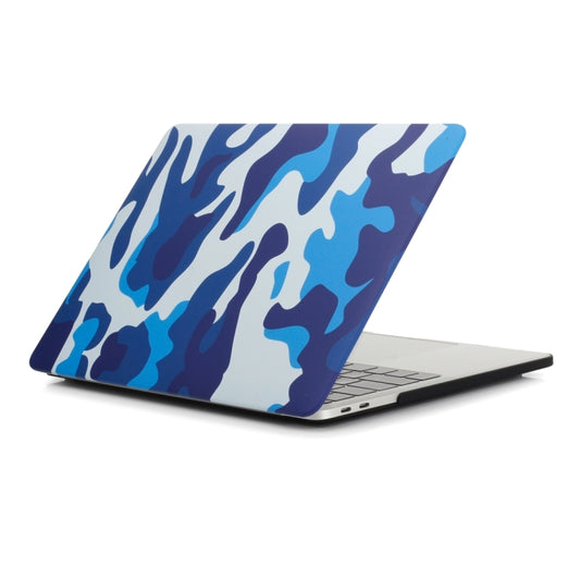 For MacBook Retina 12 inch A1534 Camouflage Pattern Laptop Water Decals PC Protective Case(Blue Camouflage) by buy2fix