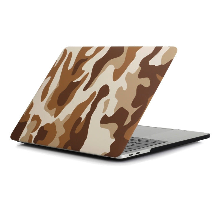 For MacBook Air 13.3 inch A1932 / A2179 / A2337 Camouflage Pattern Laptop Water Decals PC Protective Case(Brown Camouflage) by buy2fix