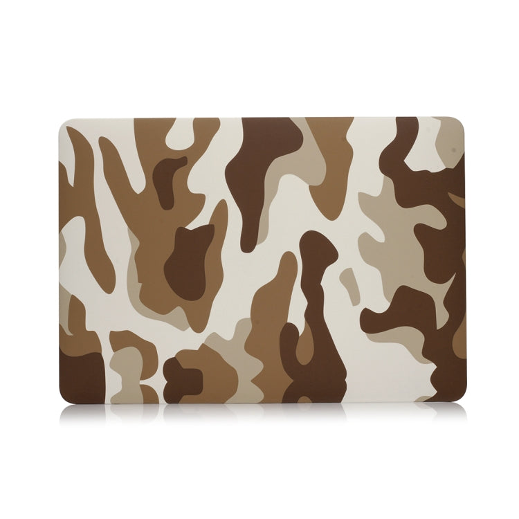 For MacBook Air 13.3 inch A1932 / A2179 / A2337 Camouflage Pattern Laptop Water Decals PC Protective Case(Brown Camouflage) by buy2fix
