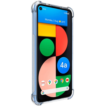 For Google Pixel 5a 5G IMAK All-inclusive Shockproof Airbag TPU Case with Screen Protector(Transparent) - Google Cases by imak | Online Shopping UK | buy2fix