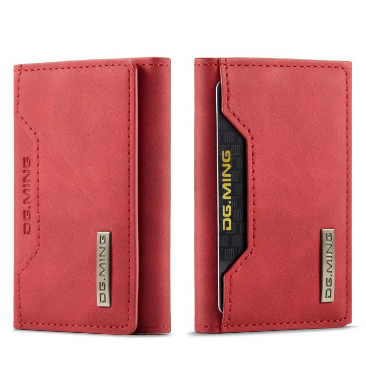 DG.MING M2 Series 3-Fold Card Bag(Red) - Card & Passport Bags by DG.MING | Online Shopping UK | buy2fix