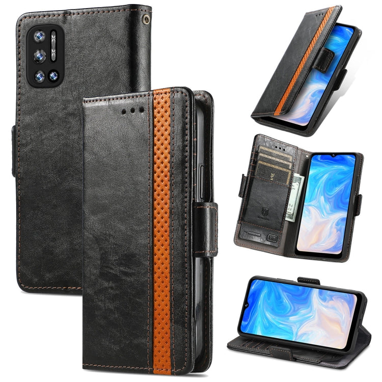 For Doogee N40 Pro CaseNeo Splicing Dual Magnetic Buckle Leather Case with Holder & Card Slots & Wallet(Black) - More Brand by buy2fix | Online Shopping UK | buy2fix