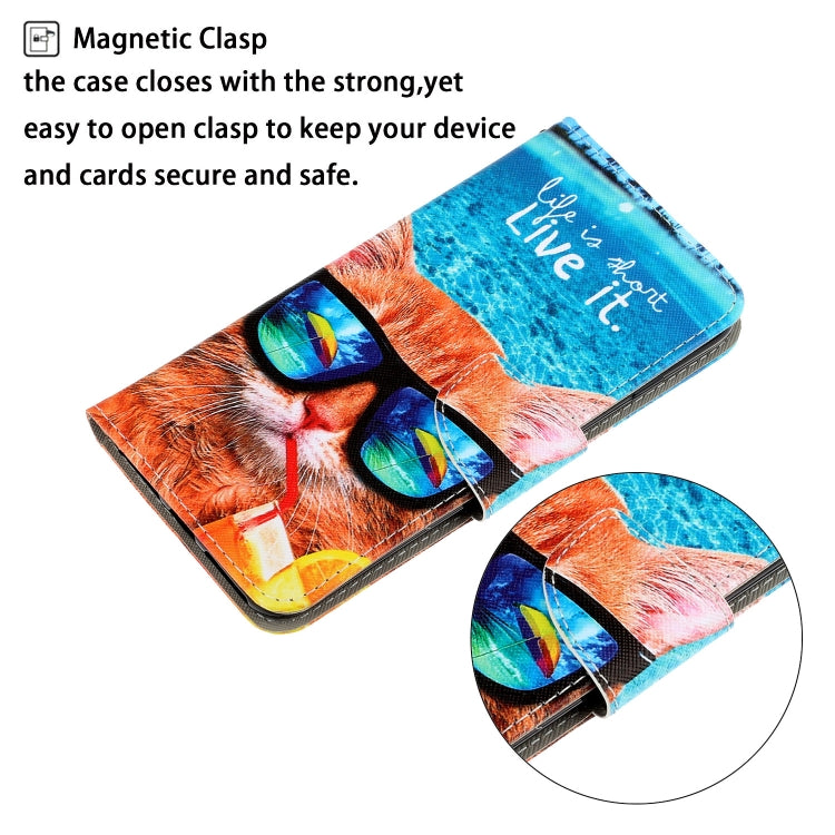 For iPhone SE 2022 / SE 2020 / 8 / 7 3D Colored Drawing Horizontal Flip PU Leather Case with Holder & Card Slots & Wallet(Underwater Cat) - iPhone SE 2022 / 2020 / 8 / 7 Cases by LC.IMEEKE | Online Shopping UK | buy2fix
