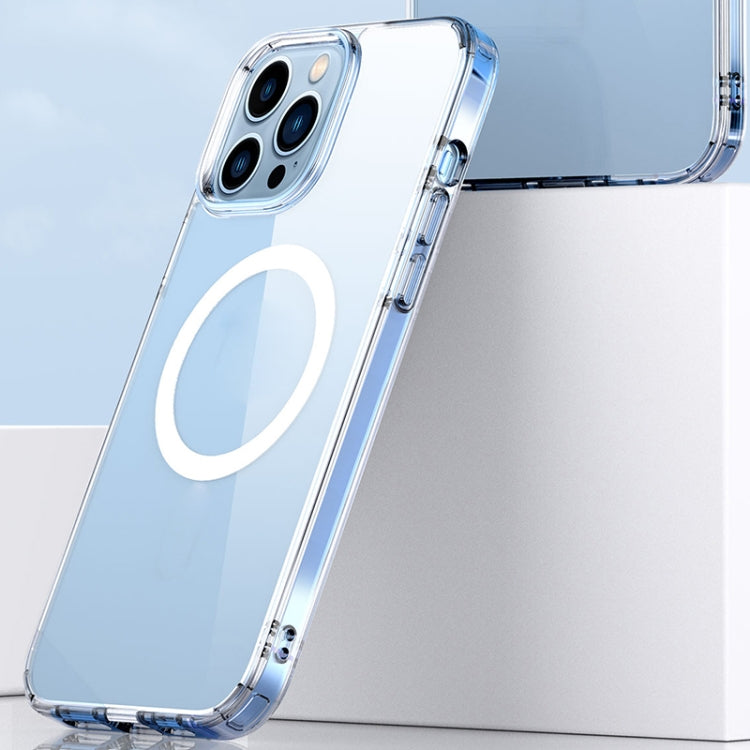 For iPhone 13 Pro Crystal Clear Series MagSafe TPU Magnetic Phone Case (Transparent Black) - iPhone 13 Pro Cases by buy2fix | Online Shopping UK | buy2fix
