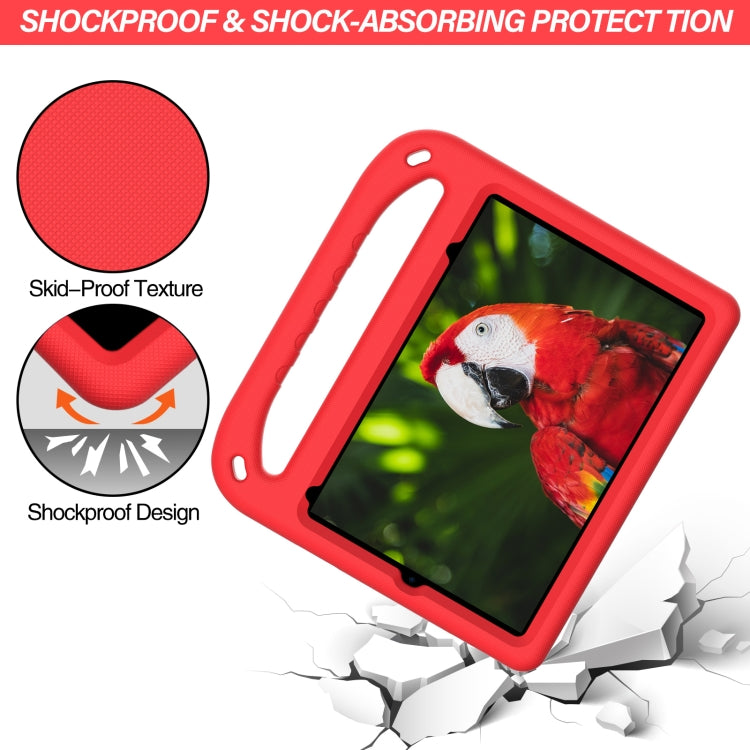 For iPad mini 2024 / mini 6 Handle Portable EVA Shockproof Tablet Case with Triangle Holder(Red) - iPad mini 6 Cases by buy2fix | Online Shopping UK | buy2fix