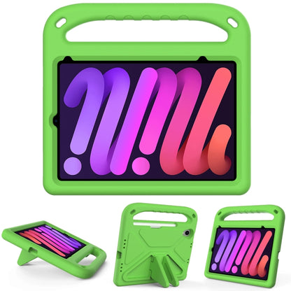 For iPad mini 2024 / mini 6 Handle Portable EVA Shockproof Tablet Case with Triangle Holder(Green) - iPad mini 6 Cases by buy2fix | Online Shopping UK | buy2fix