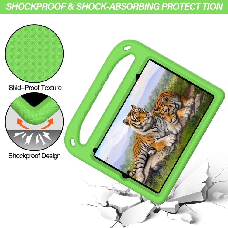 For iPad mini 2024 / mini 6 Handle Portable EVA Shockproof Tablet Case with Triangle Holder(Green) - iPad mini 6 Cases by buy2fix | Online Shopping UK | buy2fix
