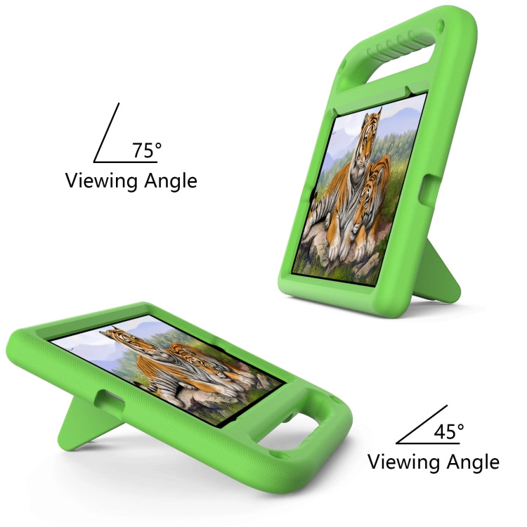 For iPad mini 2024 / mini 6 Handle Portable EVA Shockproof Tablet Case with Triangle Holder(Green) - iPad mini 6 Cases by buy2fix | Online Shopping UK | buy2fix