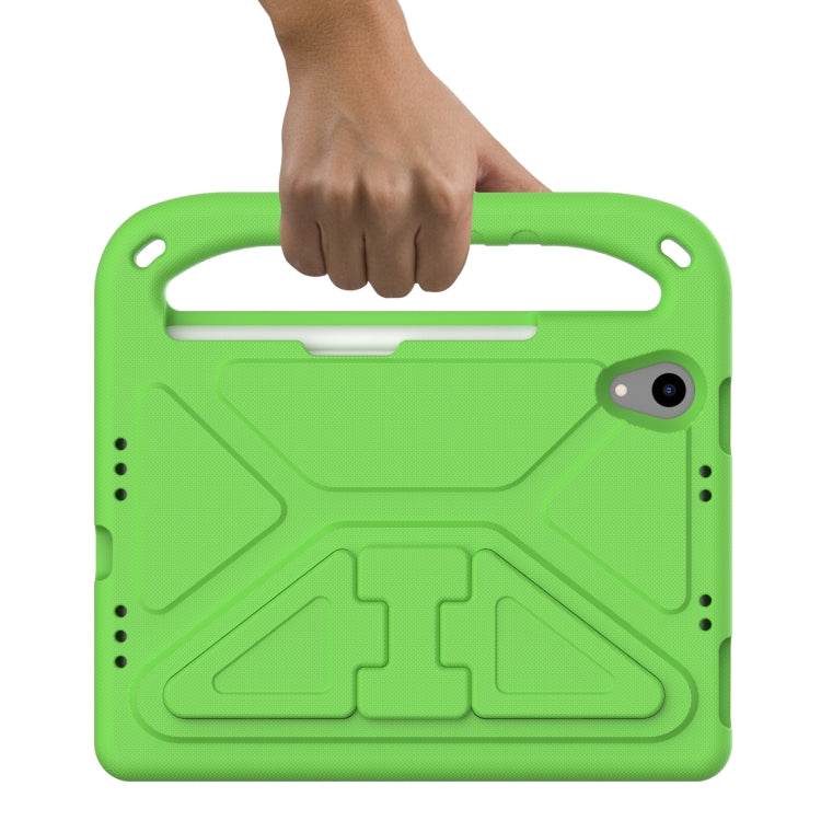 For iPad mini 2024 / mini 6 Handle Portable EVA Shockproof Tablet Case with Triangle Holder(Green) - iPad mini 6 Cases by buy2fix | Online Shopping UK | buy2fix