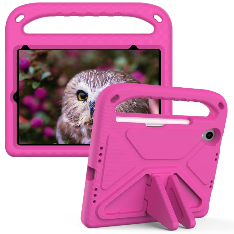For iPad mini 2024 / mini 6 Handle Portable EVA Shockproof Tablet Case with Triangle Holder(Rose Red) - iPad mini 6 Cases by buy2fix | Online Shopping UK | buy2fix