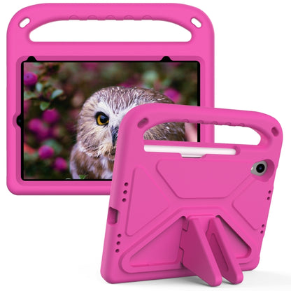 For iPad mini 2024 / mini 6 Handle Portable EVA Shockproof Tablet Case with Triangle Holder(Rose Red) - iPad mini 6 Cases by buy2fix | Online Shopping UK | buy2fix