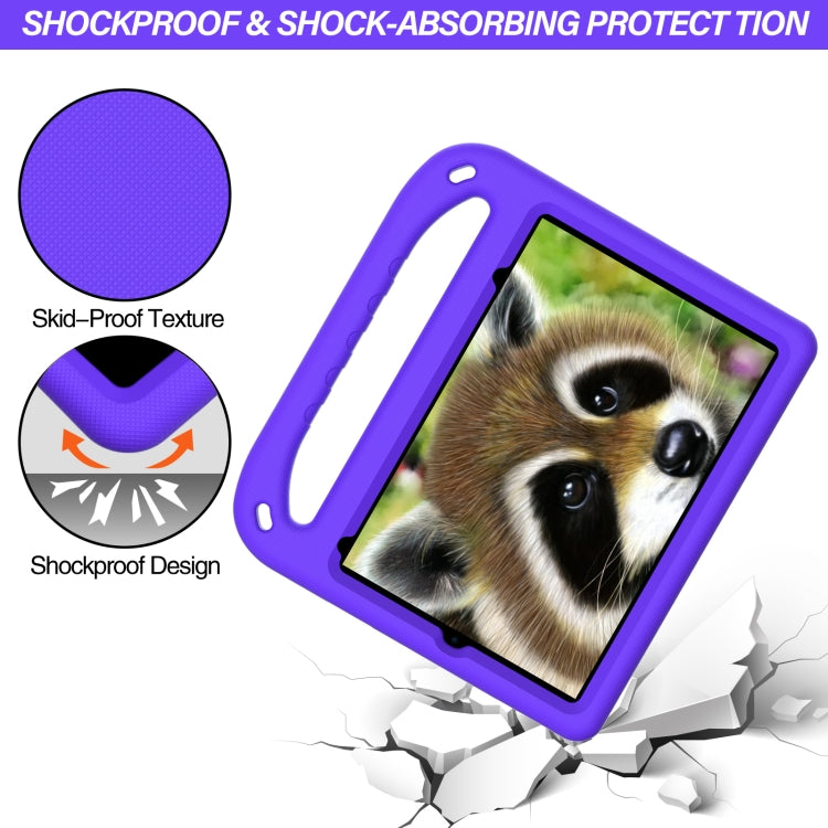 For iPad mini 2024 / mini 6 Handle Portable EVA Shockproof Tablet Case with Triangle Holder(Purple) - iPad mini 6 Cases by buy2fix | Online Shopping UK | buy2fix