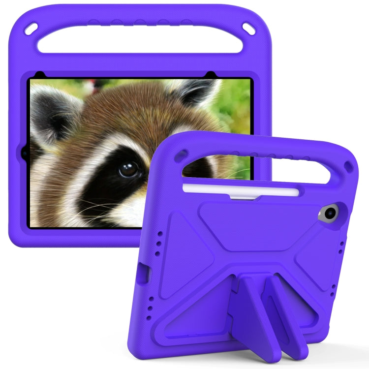 For iPad mini 2024 / mini 6 Handle Portable EVA Shockproof Tablet Case with Triangle Holder(Purple) - iPad mini 6 Cases by buy2fix | Online Shopping UK | buy2fix