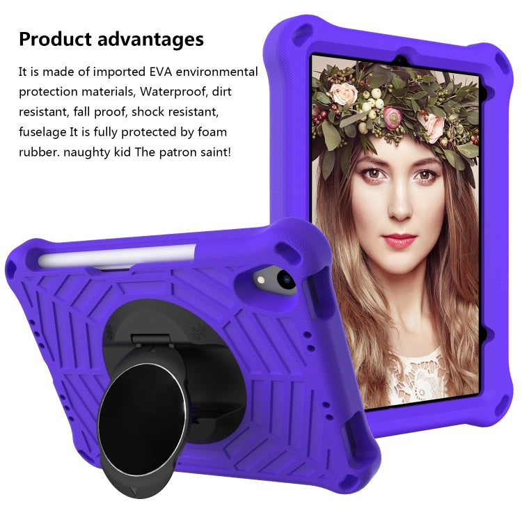 For iPad mini 2024 / mini 6 Spider King EVA Tablet Case with Shoulder Strap & Holder & Pen Slot(Purple) - iPad mini 6 Cases by buy2fix | Online Shopping UK | buy2fix