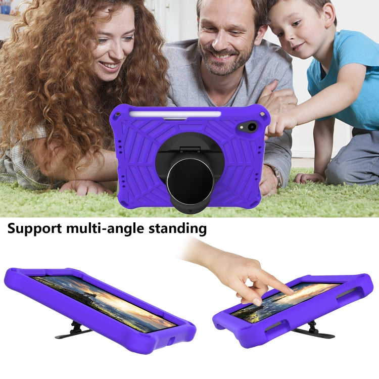For iPad mini 2024 / mini 6 Spider King EVA Tablet Case with Shoulder Strap & Holder & Pen Slot(Purple) - iPad mini 6 Cases by buy2fix | Online Shopping UK | buy2fix