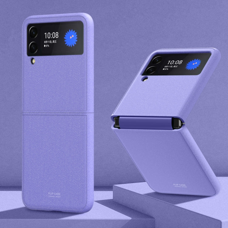 For Samsung Galaxy Z Flip3 5G Rock Sand All Inclusive Phone Case(Purple) - Galaxy Phone Cases by GKK | Online Shopping UK | buy2fix