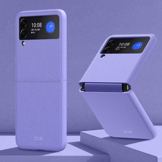 For Samsung Galaxy Z Flip3 5G Rock Sand All Inclusive Phone Case(Purple) - Galaxy Phone Cases by GKK | Online Shopping UK | buy2fix