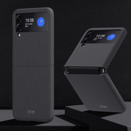 For Samsung Galaxy Z Flip3 5G Rock Sand All Inclusive Phone Case(Black) - Galaxy Phone Cases by GKK | Online Shopping UK | buy2fix