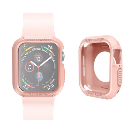 Silicone Shockproof Watch Protective Case For Apple Watch Series 9 / 8 / 7 41mm(Pink) - Watch Cases by buy2fix | Online Shopping UK | buy2fix